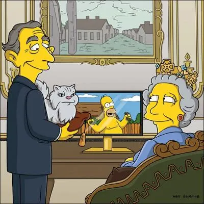 Selon Homer comment se nomme la reine d'Angleterre ?