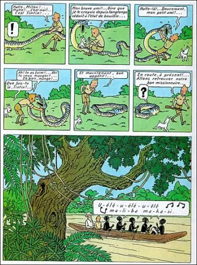 De quel album de Tintin est tire cette planche de BD ?