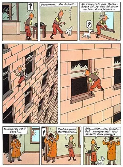 De quel album de Tintin est tire cette planche de BD ?