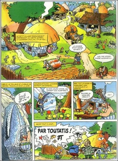 De quel album d'Astrix vient cette planche de BD ?