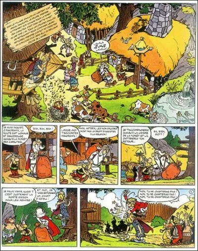 De quel album d'Astrix vient cette planche de BD ?