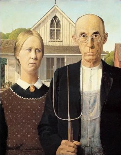 Arts. Quel est le nom de cette oeuvre peinte par l'amricain Grant Wood.