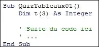 Le code illustr dclare un tableau de combien d'lments ?