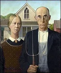 American Gothic est une oeuvre du peintre...