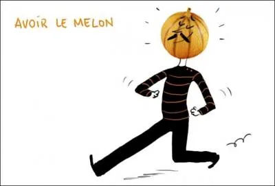 Que veut dire l'expression  avoir le melon  ?