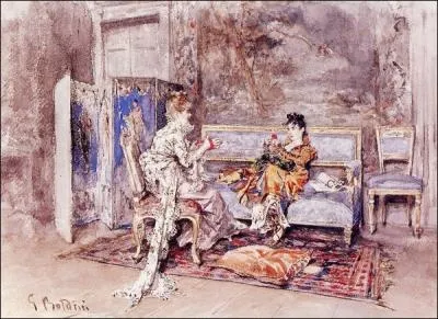 La conversation, 1870