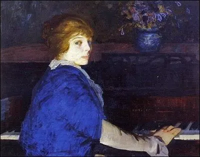 Emma au piano, 1914