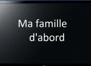 Quiz Ma famille d'abord