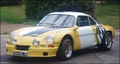 La marque  Alpine  nait de la passion cratrice de Jean Rdl jeune concessionnaire  Renault . Cette ________, remporte le Championnat du Monde des Rallyes en 1971, 1972, et 1973.