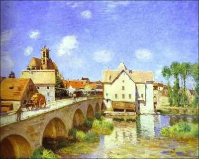 Le pont de Moret-sur-Loing, 1893