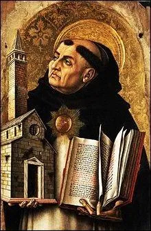 Histoire - Saint italien ayant vcu de 1226  1274, disciple de saint Albert le Grand, il tire sa mthode thologique d'Aristote et enseigne que l'me est la forme du corps.