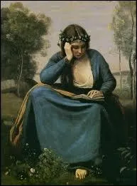 La Liseuse couronne de fleurs ou la muse de Virgile, 1845