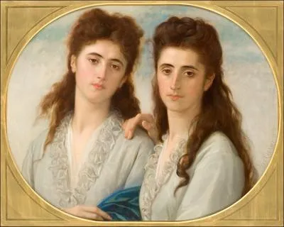 Les deux nices de l'artiste, Sophie et Berthe , 1872