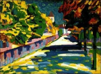 Est-ce Vladimir Kandinsky qui a peint cette toile intitule  Automne en Bavire  ?