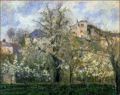 Printemps, pruniers en fleurs, Pontoise 1877