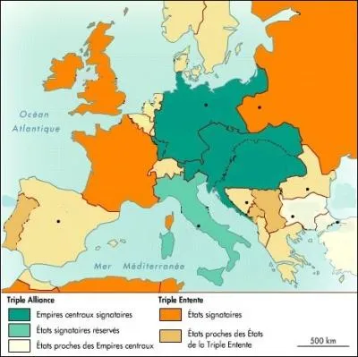 En regardant cette carte de l'europe, pouvez-dire  quelle poque nous sommes ?