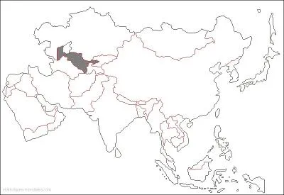 Le pays en gris a obtenu son indpendance suite  la dissolution de l'URSS en 1991, c'est