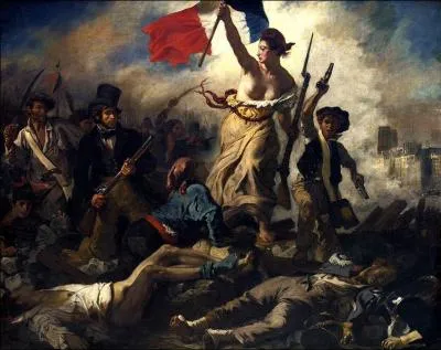 Vive la libert !  La libert guidant le peuple  reprsente une femme guidant le peuple vainqueur de la rvolution des Trois Glorieuses. Qui est l'auteur de cette peinture ?