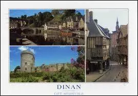 Pour commencer, je vous envoie une carte postale de Dinan ( Cte d'Armor ). Cette ville est chef-lieu ...