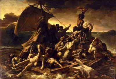 Quel est le titre de ce tableau, peint par Thodore Gricault, entre 1818 et 1819 ?