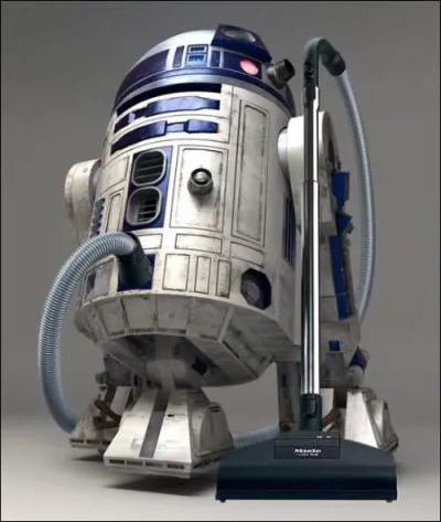 Alors, il est pas mignon comme a R2D2 ? Transform ainsi en aspirateur, il n'y a qu'un problme... Lequel ?