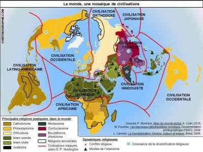 Quel type de projection est-elle utilise sur cette carte ?