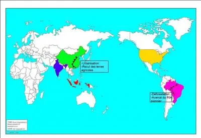 Quel pays correspond  la Chine ?