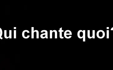 Quiz Qui chante