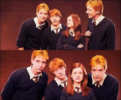 Quels sont les prnoms des enfants Weasley du plus g au plus jeune ?