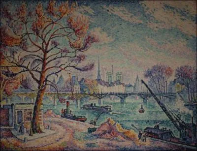 Quel peintre, crateur du pointillisme, a ralis  Le Pont des Arts  en 1925 ?