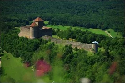 Au pied de quelle montagne, sur laquelle se situait un chteau ennemi, se situe le chteau des Allymes ?