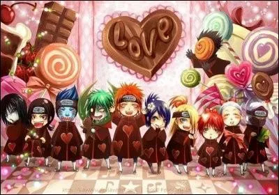 A la Saint-Valentin, qui des membres de l'Akatsuki est le plus gourmand ?