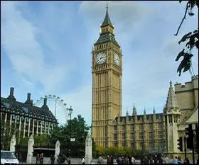 Dans quelle ville pourrez-vous admirer Big Ben ?