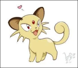 Quel est le nom de cet adorable pokémon félin ?