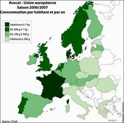 Parmi tous les peuples d'Europe, y en a-t-il des plus gourmands en avocats que les Français ?