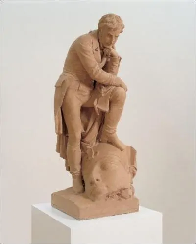 Qui a sculpté cette magnifique statue de Champollion, exposée au musée de Grenoble ?