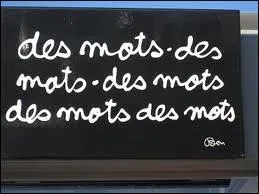 ( Cocktail de rébus, jeux de mots, et homonymes)
Combien faut-il de mots pour qu'ils ne servent à rien ?