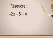 Quiz Equation du premier degr  une inconnue (5e)