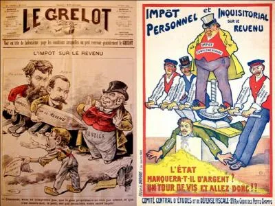 Le 1e janvier 1916, il est appliqué pour la 1e fois en France une nouvelle loi concernant la politique fiscale de notre pays. Cette loi date de juillet 1914 et est encore en place actuellement. D'ailleurs, elle fait encore « râler » ! Quelle est cette loi ?