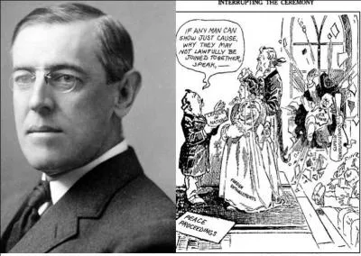 Le 8 janvier 1918, au cours de son discours sur l'état de l'Union, que veut imposer le Président Wilson pour définir son action future et celles de ses alliés ?