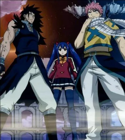 Natsu, Wendy et Gajeel :