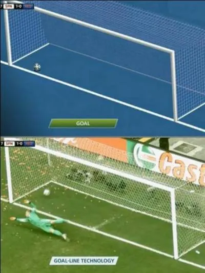 Durant quel match la Goal-Line Technology a-t-elle été utilisée pour la première fois ?