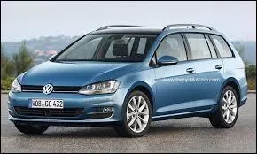 Nous débutons avec la version break de la Volkswagen Golf 7. Elle prend alors le nom de ...