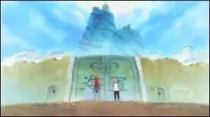 Comment s'appelle l'île où font escale Luffy et Kobby ?