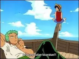 Pourquoi Luffy et Zoro se laissent-ils aller sur les vagues au début de l'épisode 4 ?