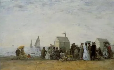 Qui a peint "La plage de Trouville" ?