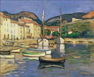 Quelle est cette petite ville des Bouches du Rhône, caractérisée par ses impressionnantes falaises, connue pour ses calanques, située 20 km à l'est de Marseille, représentée ici par le peintre Charles Camoin ?