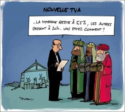 Janvier : L'Épiphanie célèbre la venue du Christ incarné, recevant la visite et l'hommage des rois mages. Ils sont au nombre de trois, Melchior, Balthazar, mais quel est le nom du troisième ?