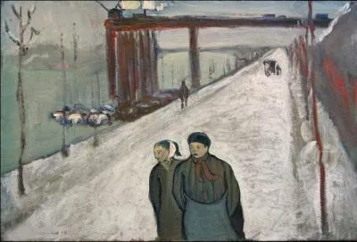 Qui a peint "Quai de Clichy sous la neige" ?