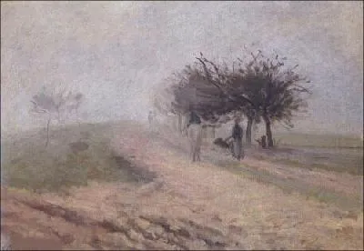 Qui a peint "Effet de brouillard à Creil" ?